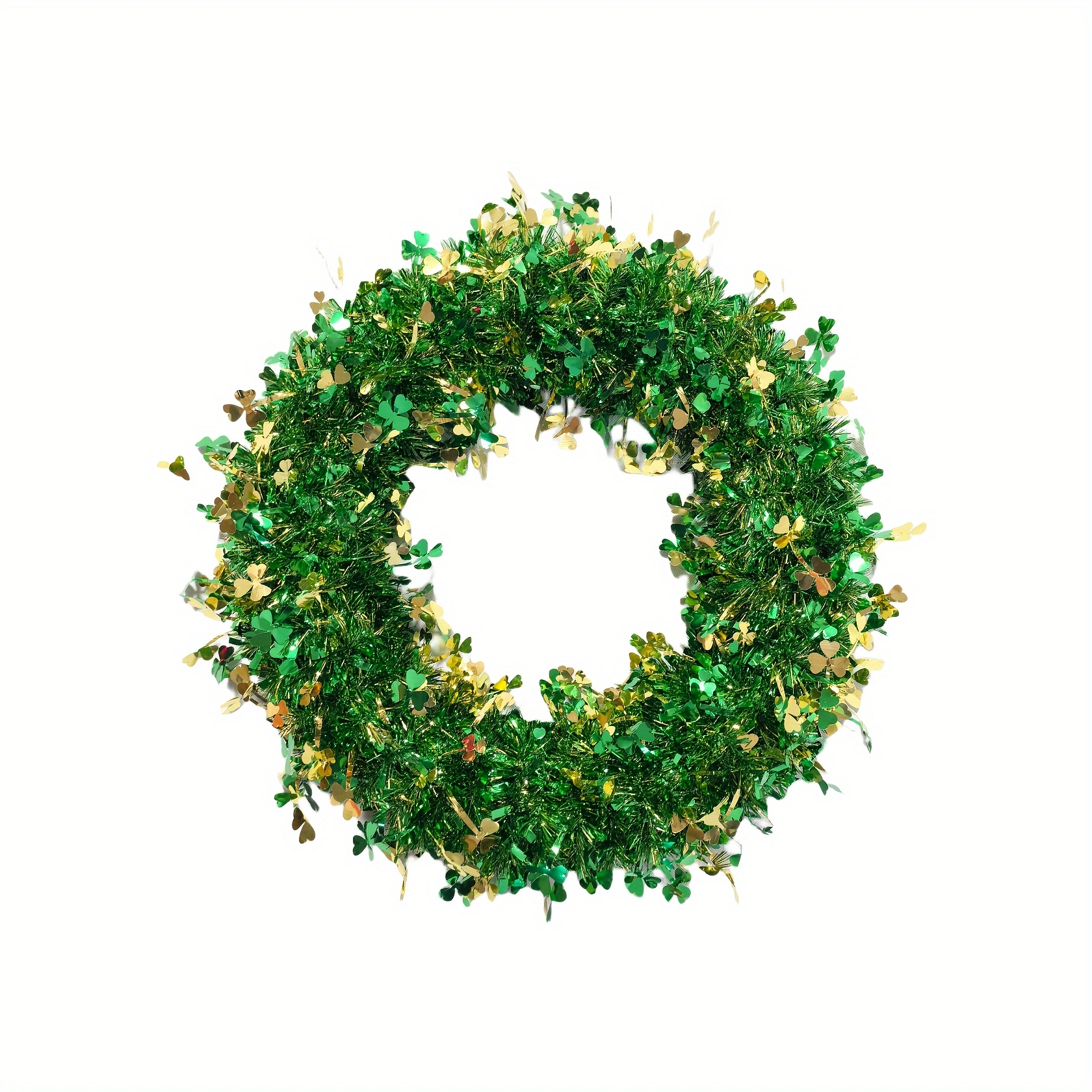 18" St. Patrick's Day Clover Flower Wreath