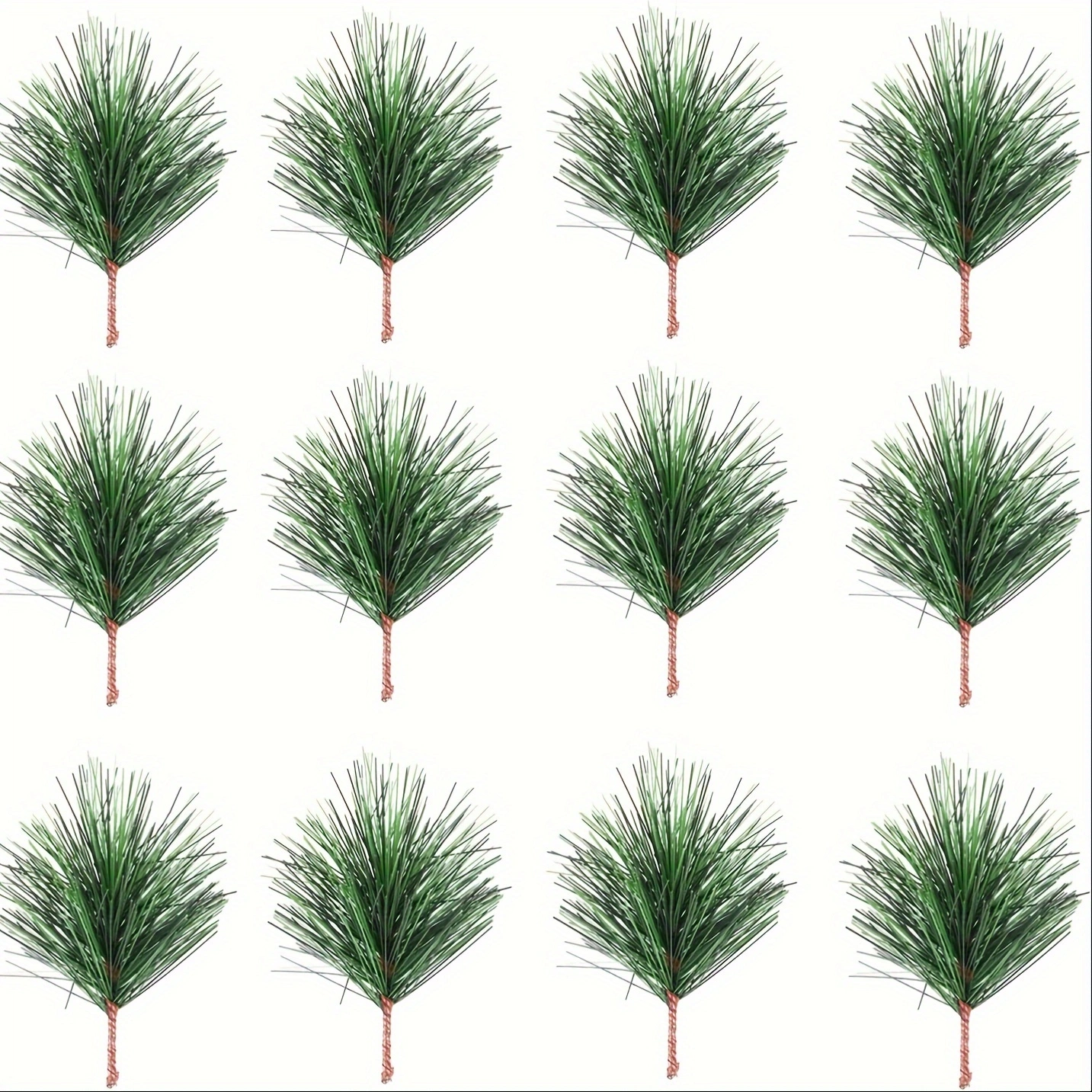 12pcs Artificial Pine Needle Branches