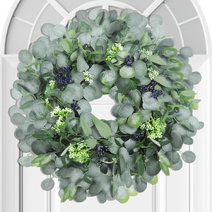 24" Eucalyptus Leaf Wreath