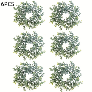 Eucalyptus Candle Rings — Set of 6