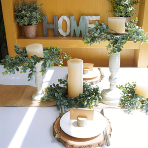 Eucalyptus Candle Rings — Set of 6