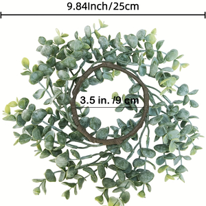 Eucalyptus Candle Rings — Set of 6