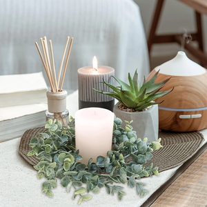 Eucalyptus Candle Rings — Set of 6