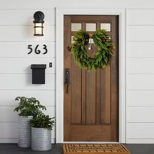 20" Red Berry Christmas Pine Wreath with Bell