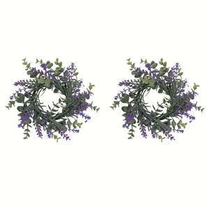 Lavender Candle Rings — 2pcs, 10 In.
