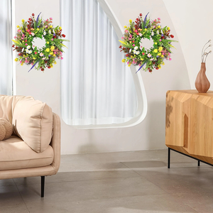 Boho Spring & Summer Wildflower Wreath — 18"