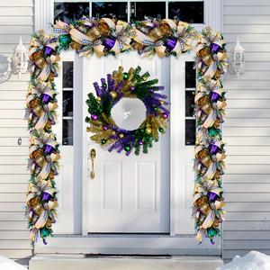 18" Mardi Gras Ball Decoration Wreath