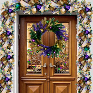 18" Mardi Gras Ball Decoration Wreath