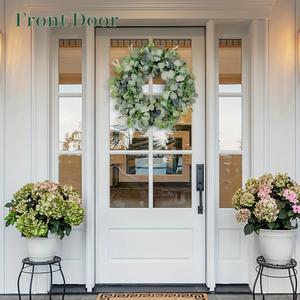 20" Handmade Eucalyptus & Olive Leaf Wreath with Berries