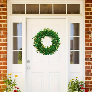 18" St. Patrick's Day Clover Flower Wreath