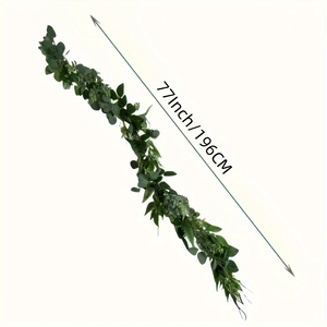 6.4ft Artificial Eucalyptus & Grape Leaf Garland