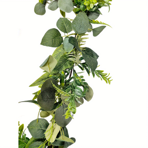 6.4ft Artificial Eucalyptus & Grape Leaf Garland