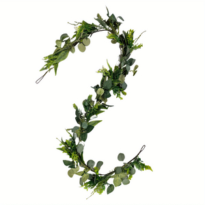 6.4ft Artificial Eucalyptus & Grape Leaf Garland