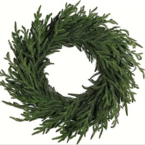 24" Artificial Pine Christmas Wreath