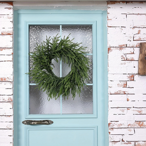 24" Artificial Pine Christmas Wreath