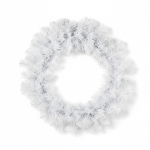24" White Pine Needle Christmas Wreath