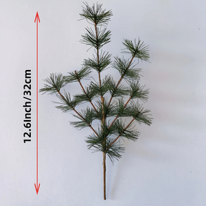 Artificial Pine Needle Branches — 4pcs, 12 In.