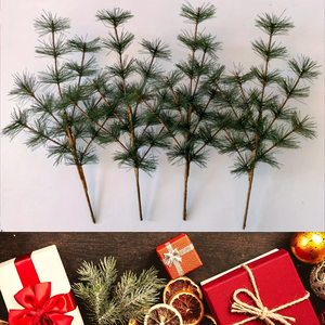 Artificial Pine Needle Branches — 4pcs, 12 In.