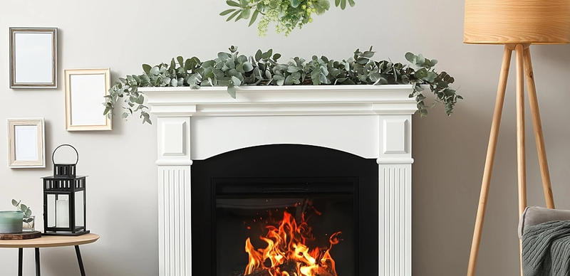 How to Hang Garland on Your Mantel and Stairs