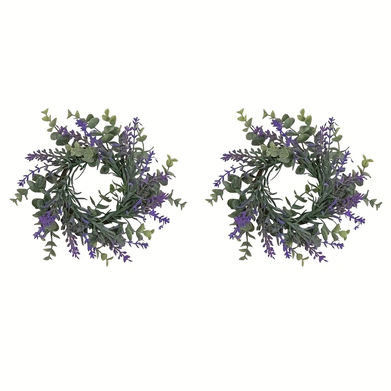 Lavender Candle Rings — 2pcs, 10 In.