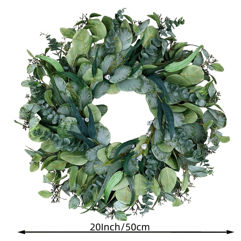 20" All-Weather Eucalyptus Wreath - Preview
