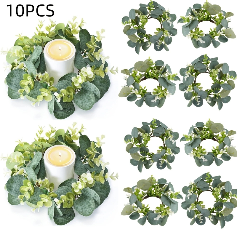 eucalyptus-leaf-candle-rings-10pc